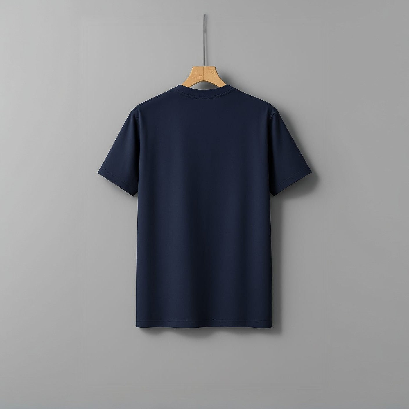 Men’s Regular Fit T-Shirt – Navy Blue (Round Neck)