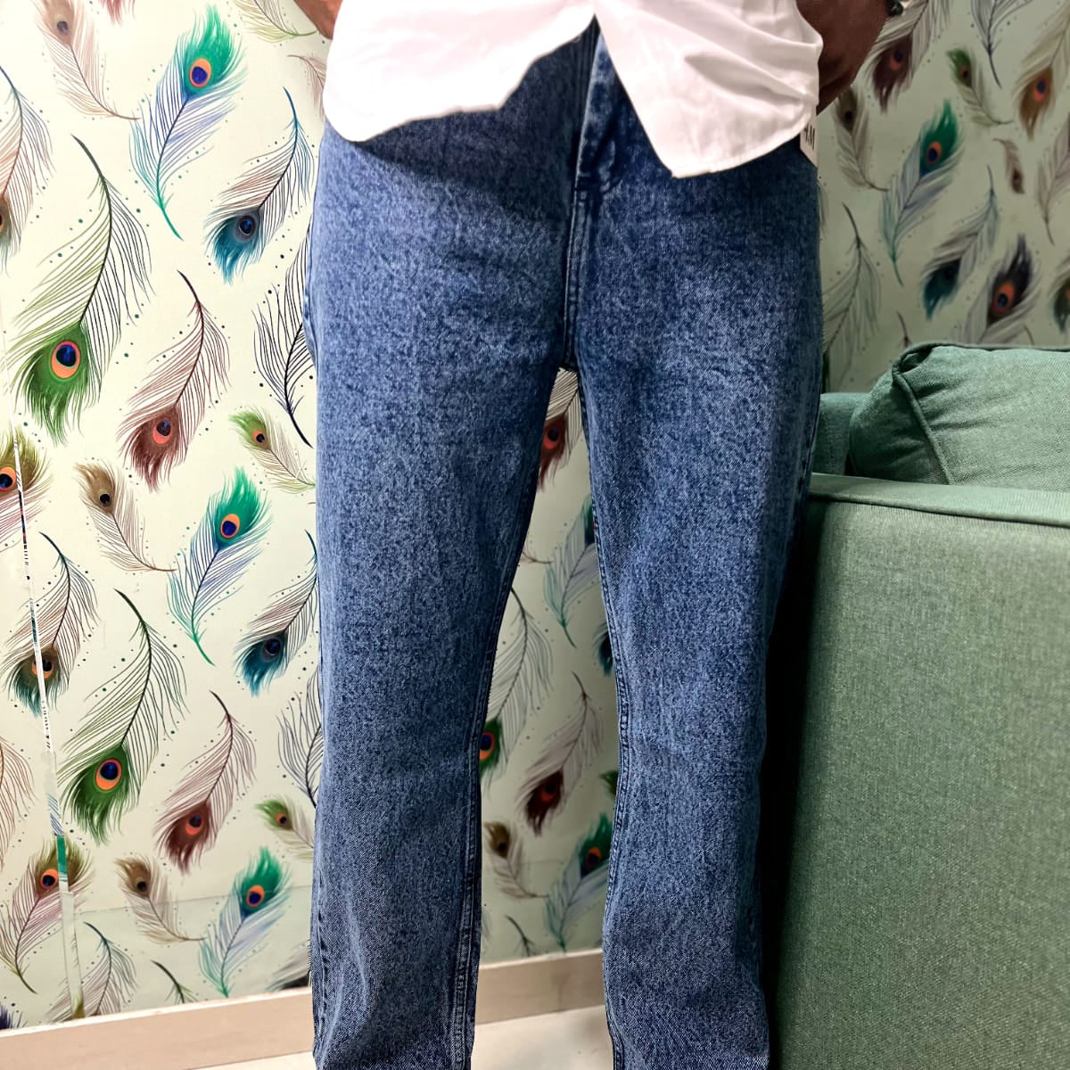Dark Blue Baggy Fit Jeans - Jira Wash