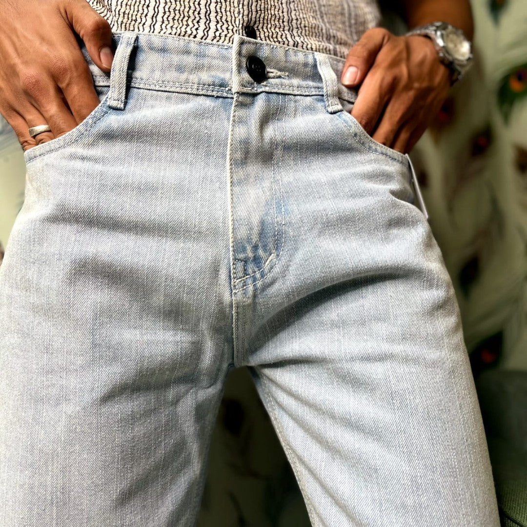 Ice blue Baggy Fit Jeans - Jira Wash