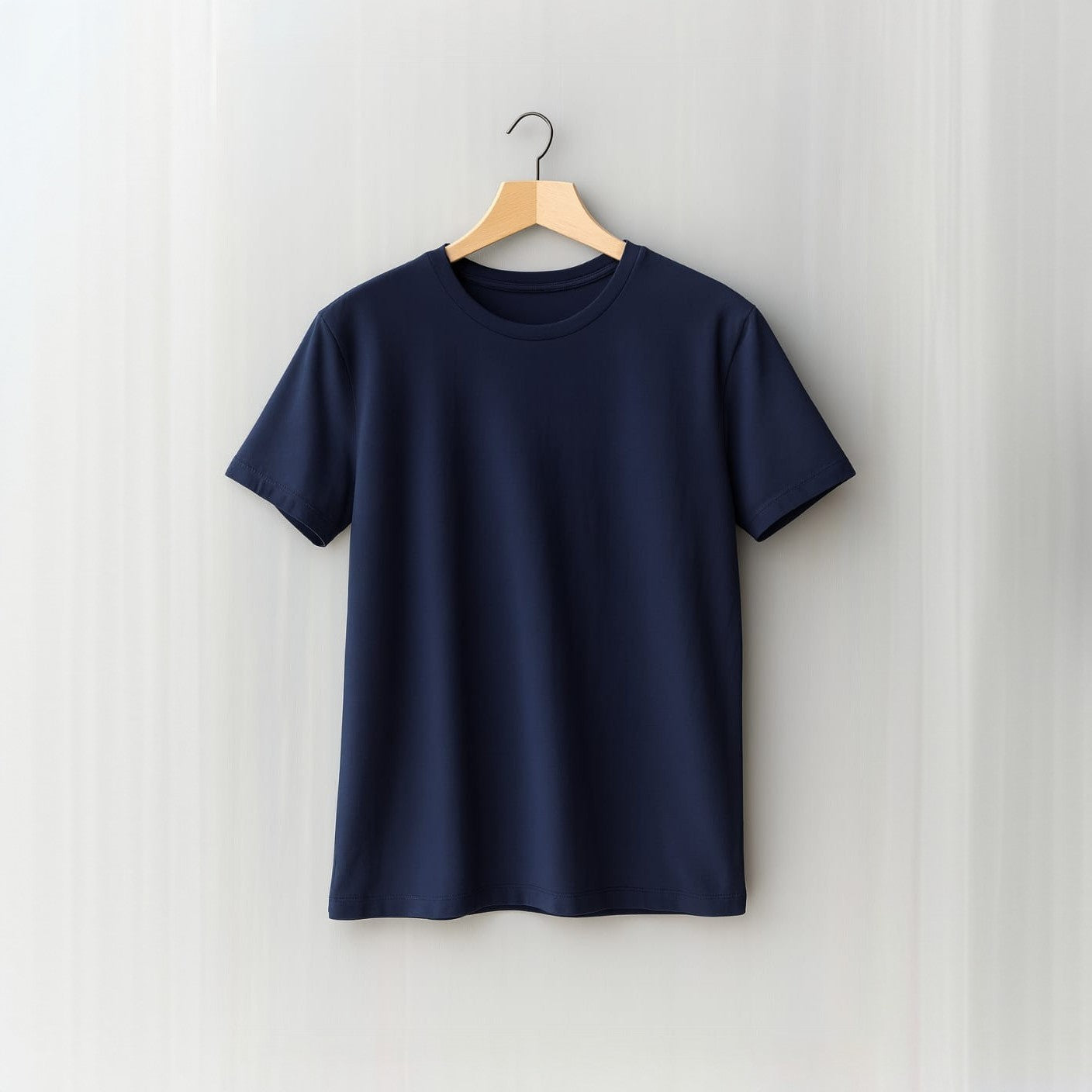 Men’s Regular Fit T-Shirt – Navy Blue (Round Neck)