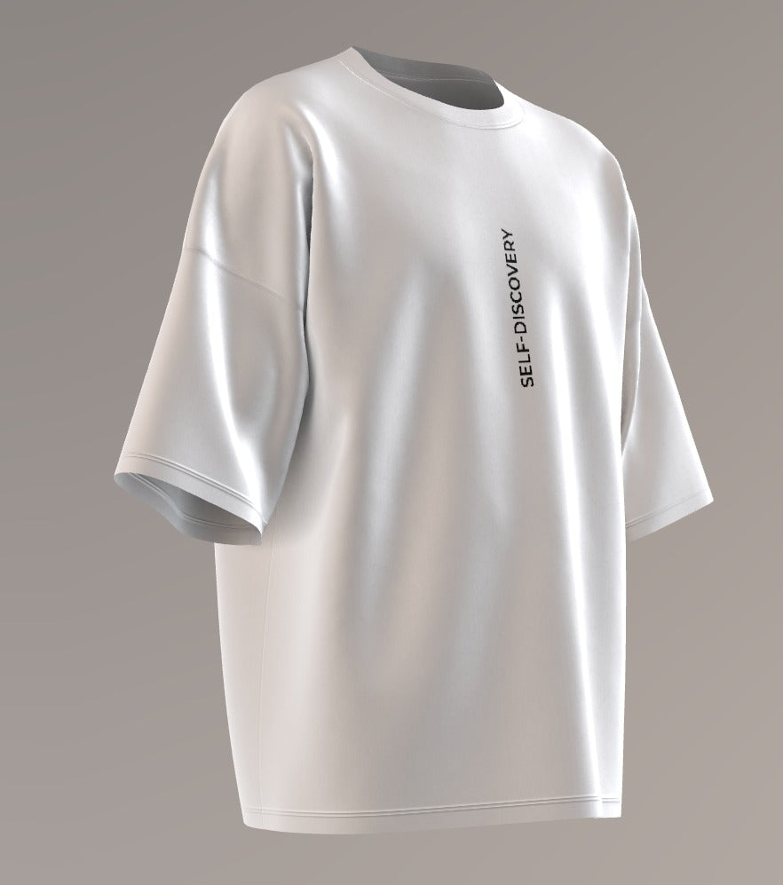 Men’s Oversized Round Neck T-Shirt – Pray for the Wicked (White)
