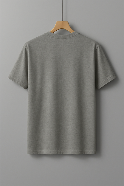 Men’s Regular Fit T-Shirt – Gray (Round Neck)