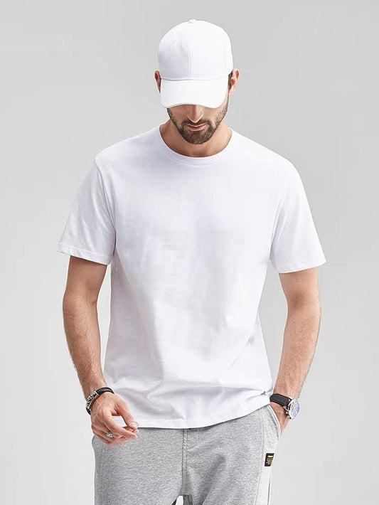 Men’s Regular Fit T-Shirt – White (Round Neck)