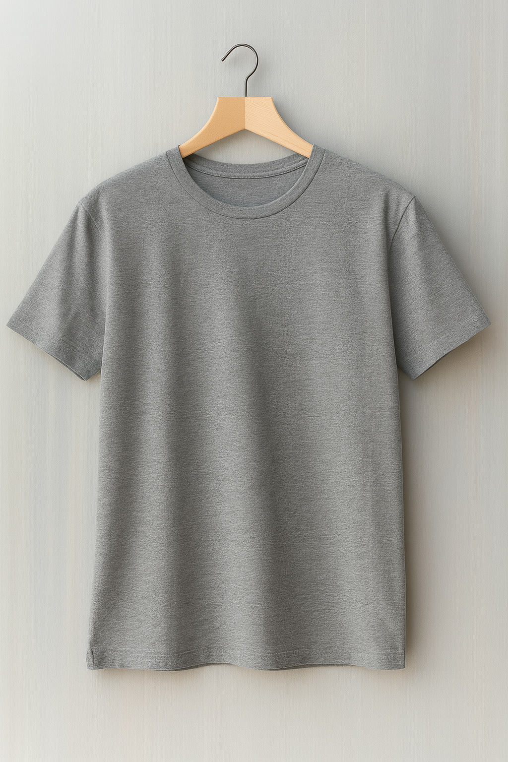 Men’s Regular Fit T-Shirt – Gray (Round Neck)