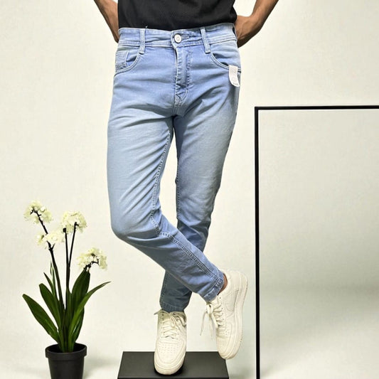 Men's Skinny Fit Jeans – Light Blue
